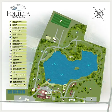 Forteca, Parcele Kempingowe Nad Woda, Z Wlasnym Namiotem Lub Przyczepa Camping *